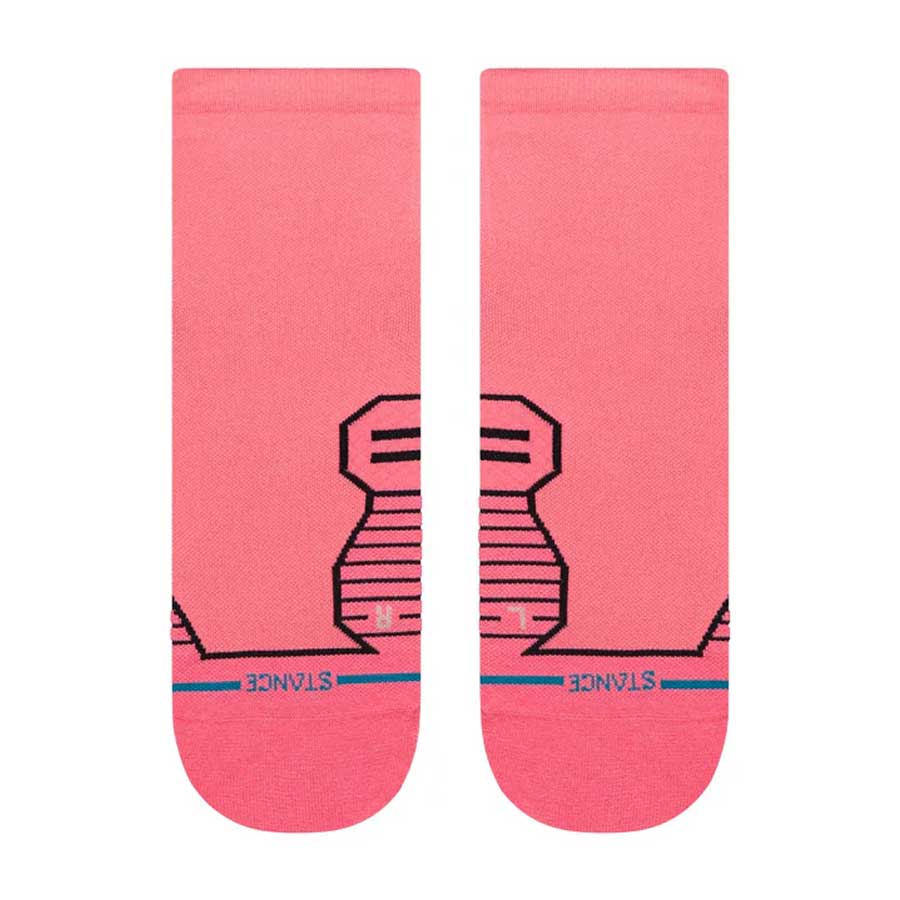Stance Women's Run Variegated Ultra Quarter Sock Pink