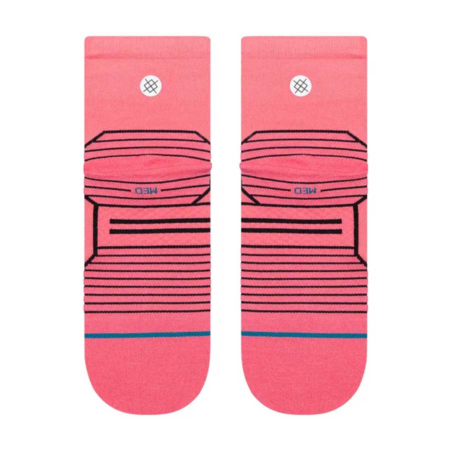 Stance Women's Run Variegated Ultra Quarter Sock Pink