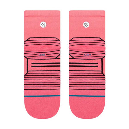 Stance Women's Run Variegated Ultra Quarter Sock Pink