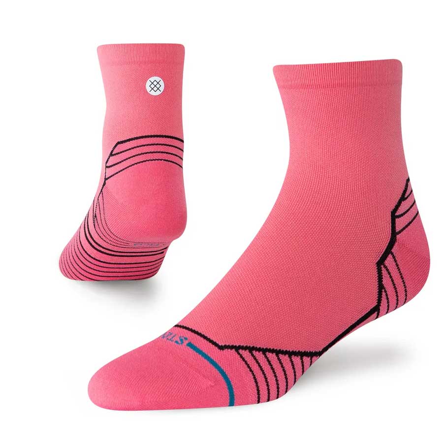 Stance Women's Run Variegated Ultra Quarter Sock Pink