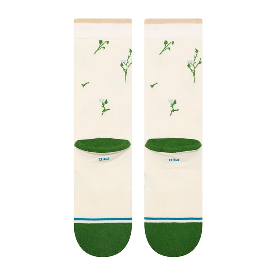 Stance Women's Wildflower Crew Sock Ivory