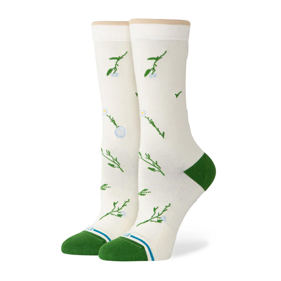 Stance Women's Wildflower Crew Sock Ivory