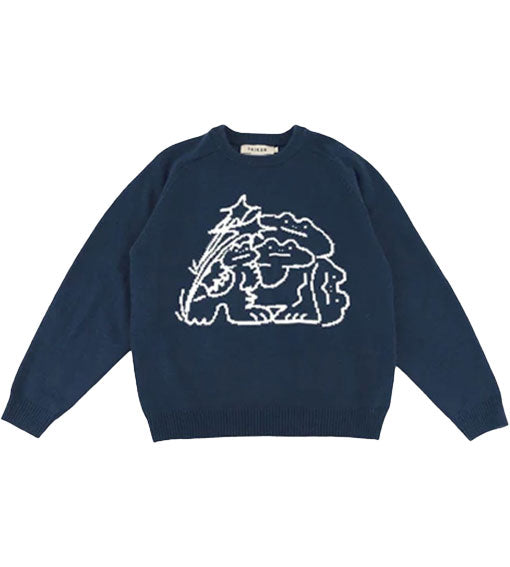 Taikan Joshua "Frogs" Knit Sweater Navy