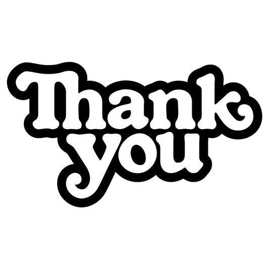Thank You Logo Sticker