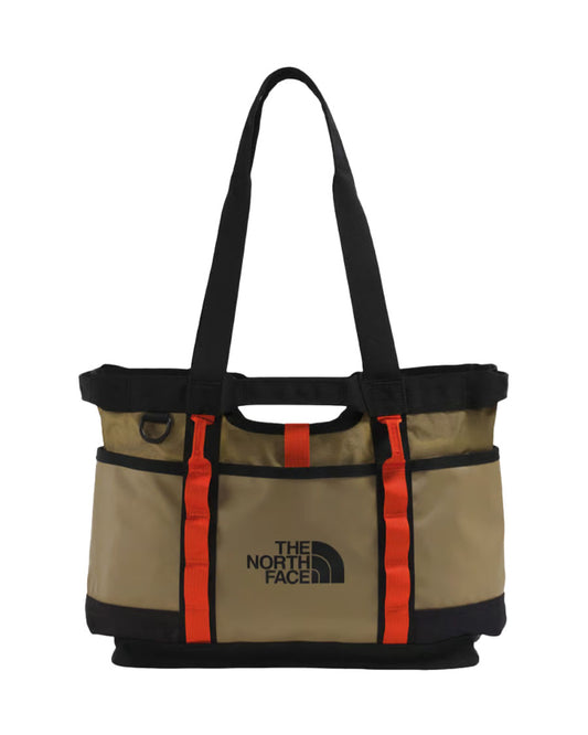 The North Face Base Camp Utility Tote Cedar/TNF Black/Lava Red
