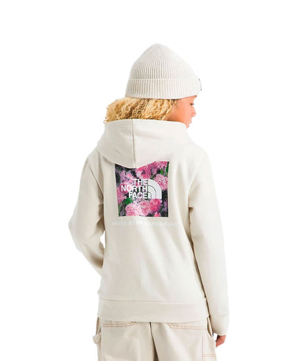 The North Face Kids' Evolution Box NSE P/O Hoodie Graphic White Dune 2026