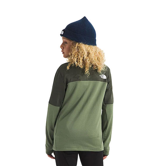 The North Face Kids' Hike Midlayer Full Zip Bark Mist/New Taupe Green 2026