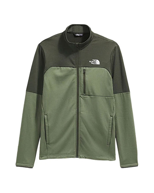 The North Face Kids' Hike Midlayer Full Zip Bark Mist/New Taupe Green 2026