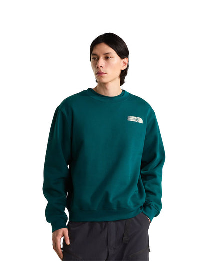 The North Face Men's Retro Trail Relaxed Crew Graphic Pacific Teal 2027
