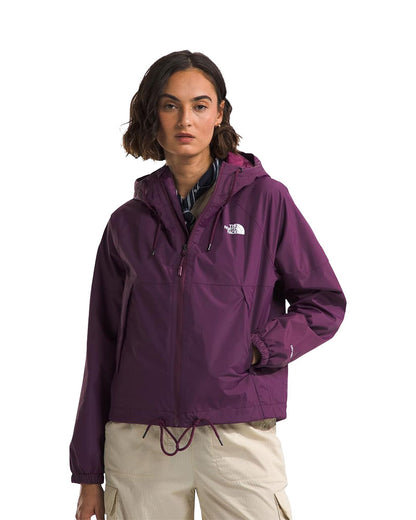 The North Face Women's Antora Rain Hoodie Black Currant Purple