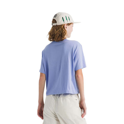 The North Face Women's Evolution Simple Dome Crop T-Shirt Periwinkle Glow