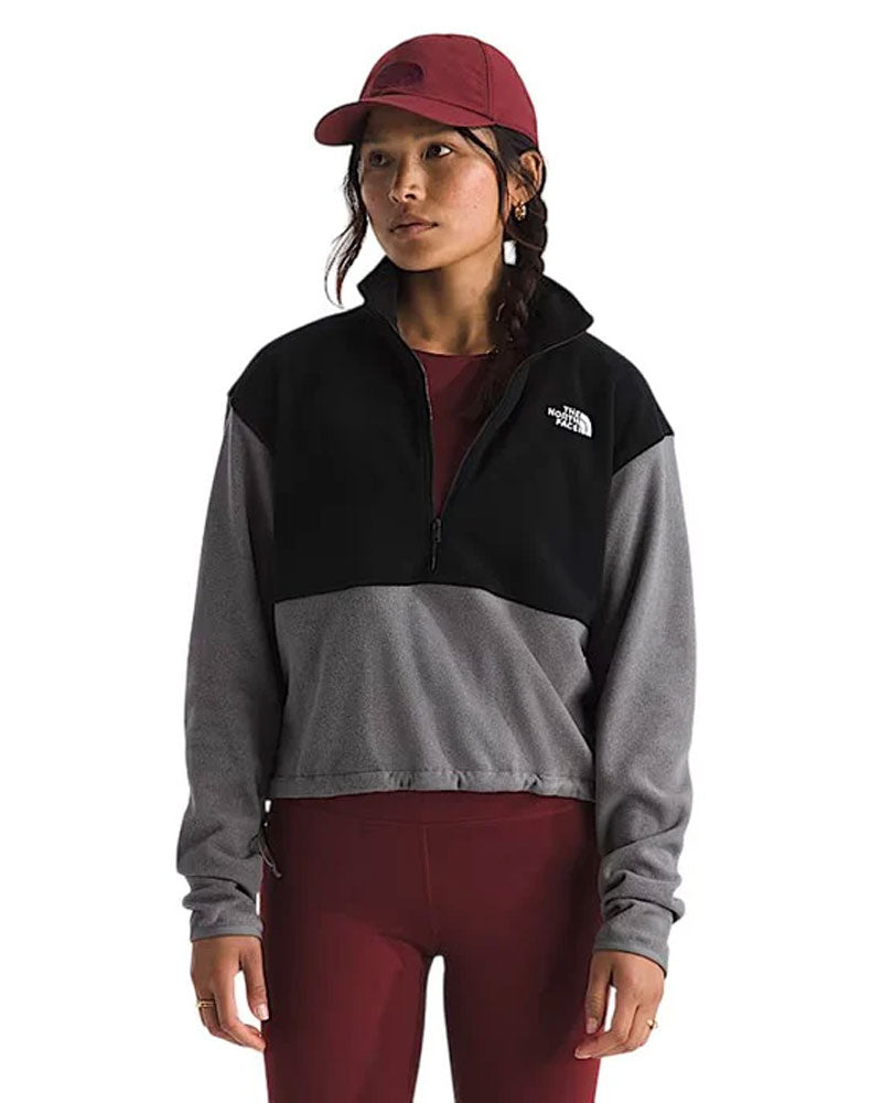 The North Face Women's Glacier Fleece ½ Zip Jacket Grey Htr/Black 2026