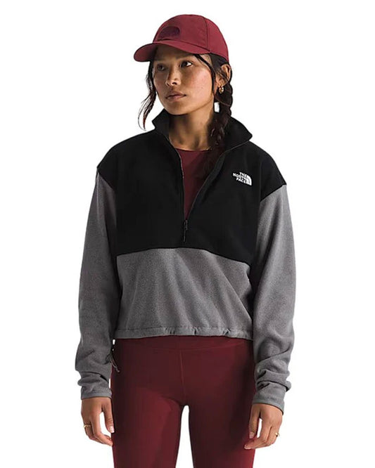 The North Face Women's Glacier Fleece ½ Zip Jacket Grey Htr/Black 2026