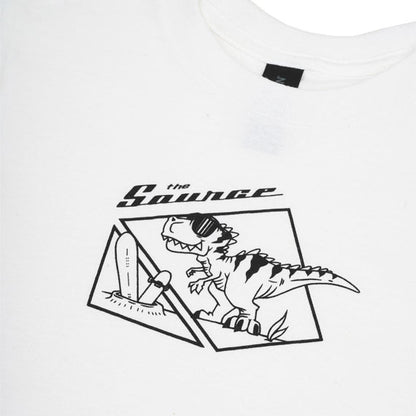 The Source Kids' Toddlers'  Dino T-Shirt White