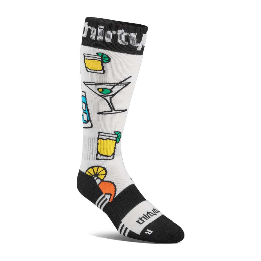 Thirty-Two Double Sock White/Black 2025