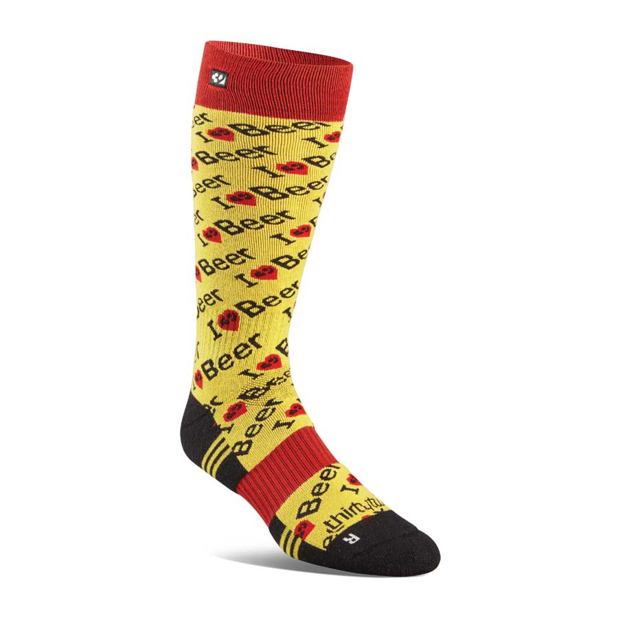 Thirty-Two Tm Merino Sock Yellow 2025