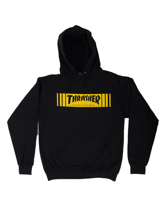 Thrasher Bar Hoodie Black