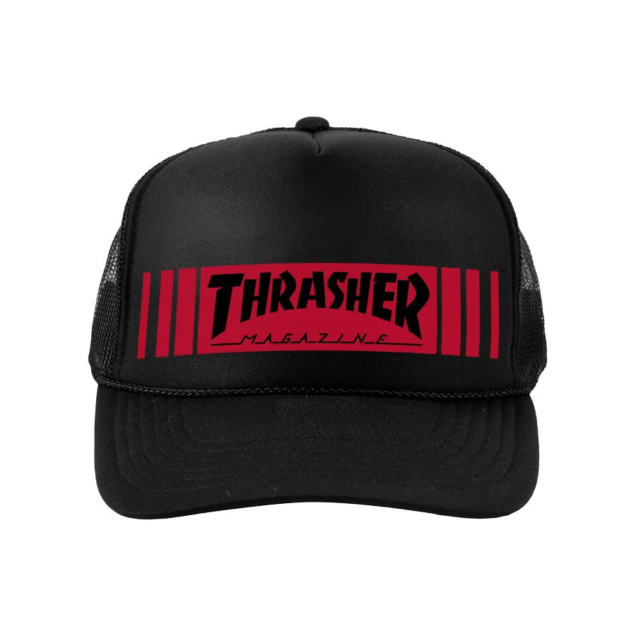 Thrasher Bar Trucker Cap Black