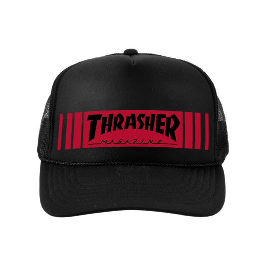 Thrasher Bar Trucker Cap Black