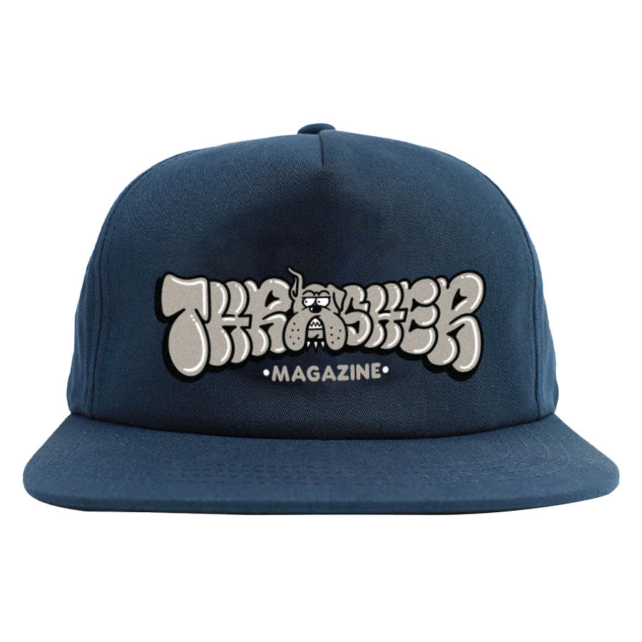 Thrasher Bully Snapback Cap - Navy