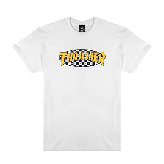 Thrasher Checkered Oval T-Shirt White