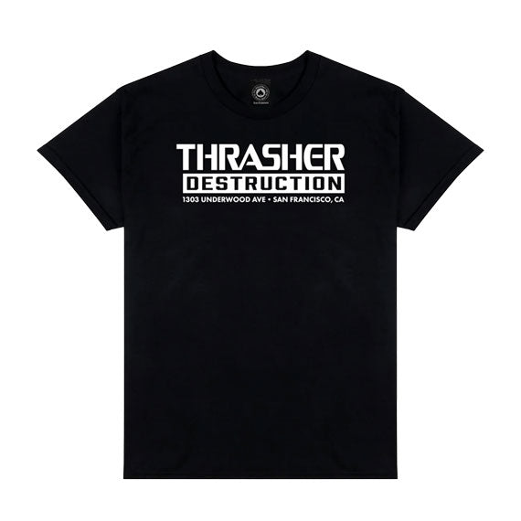 Thrasher Destruction T-Shirt Black