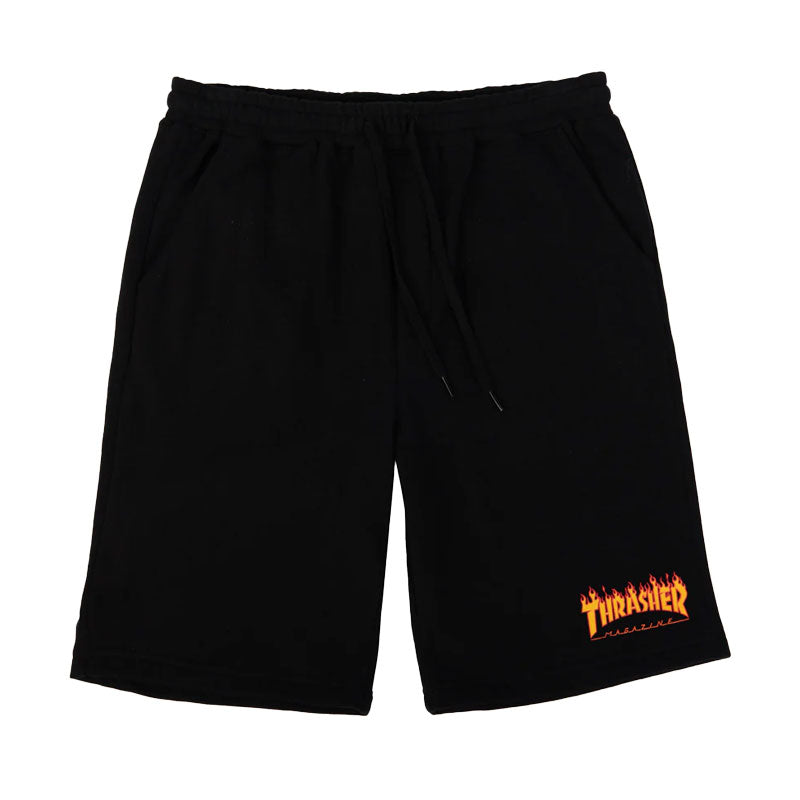 Thrasher Flame Short - Black