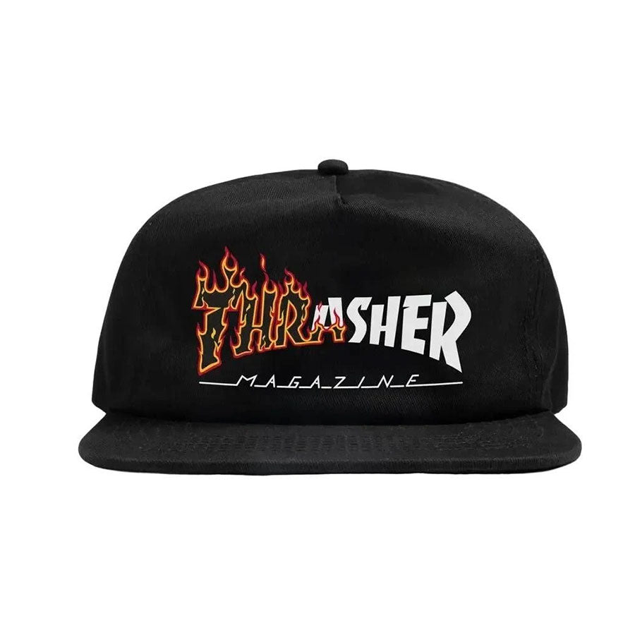 Thrasher Ignite Snapback Cap Black