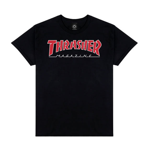 Thrasher Outlined T-Shirt Black