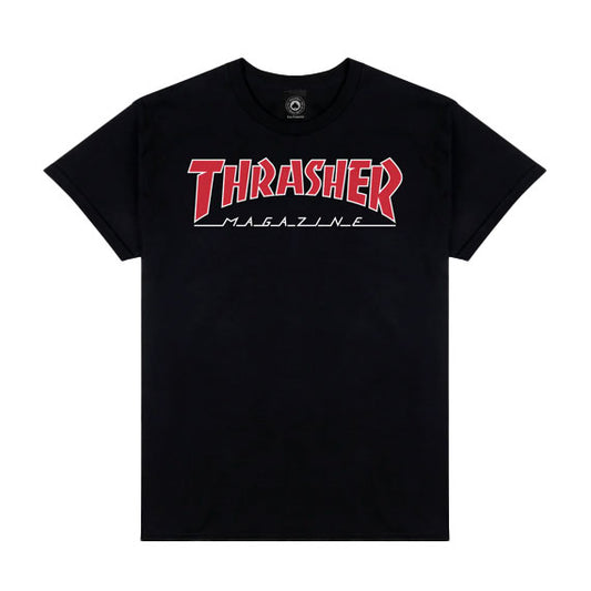 Thrasher Outlined T-Shirt Black