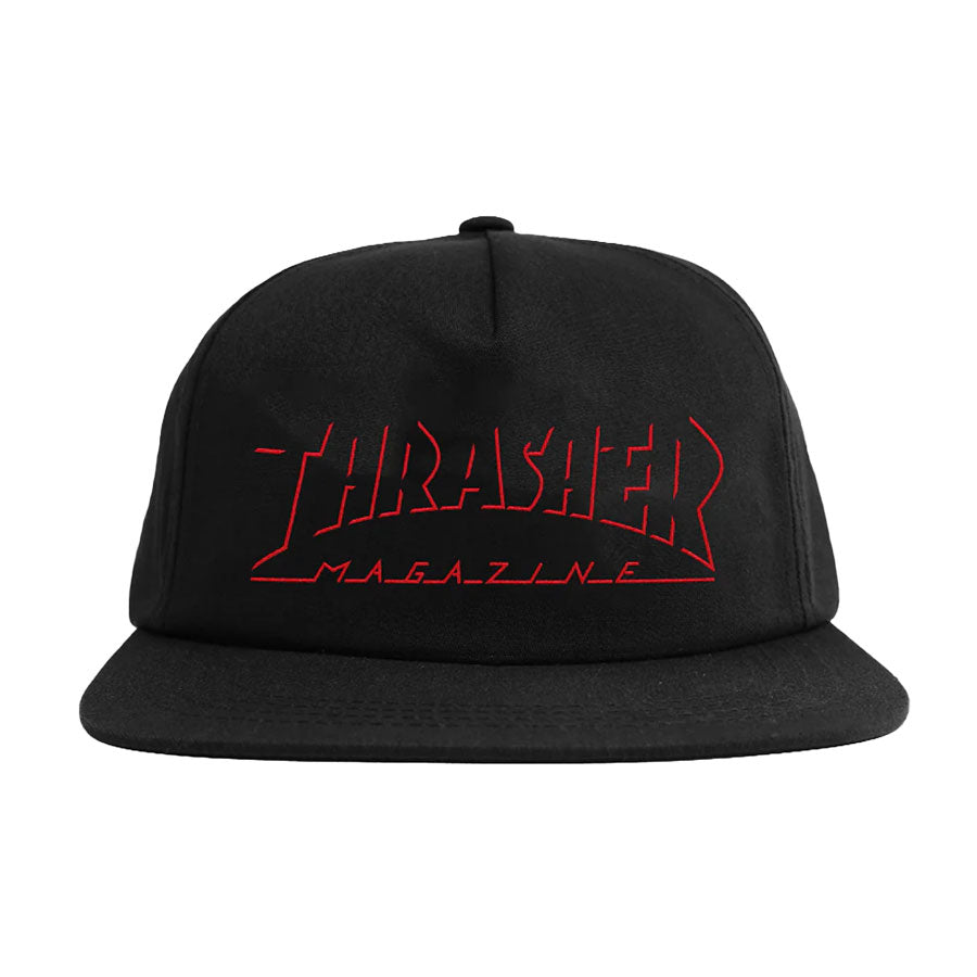Thrasher Shadow Mag Logo Snapback Black
