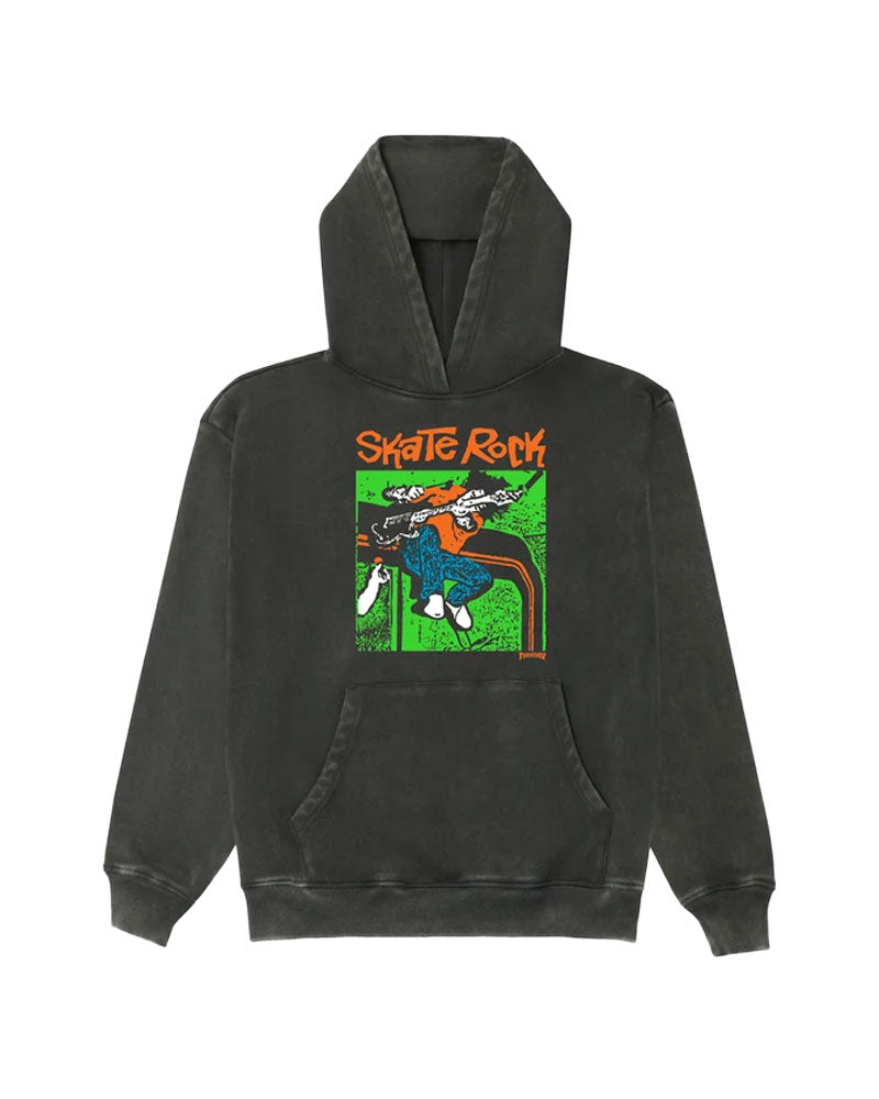 Thrasher Skate Rock Vol II Vintage Heavyweight Hoodie Black