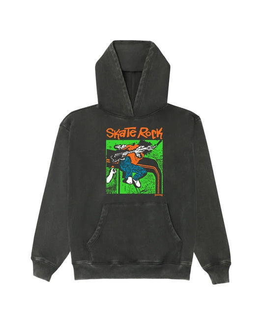 Thrasher Skate Rock Vol II Vintage Heavyweight Hoodie Black