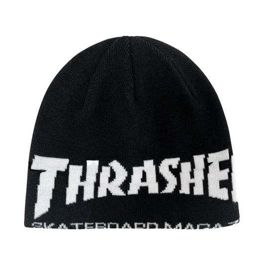 Thrasher X Spitfire Skate Mag Skully Beanie Black
