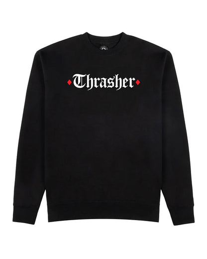 Thrasher X Spitfire The End Oath Crewneck Black