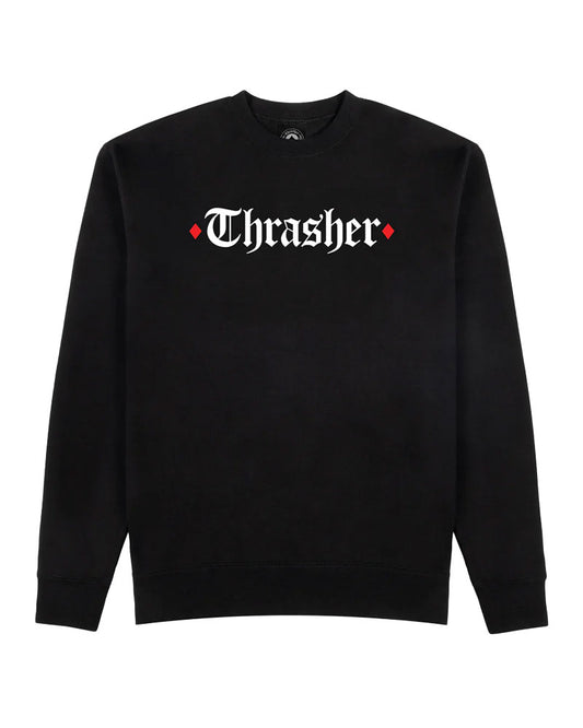 Thrasher X Spitfire The End Oath Crewneck Black