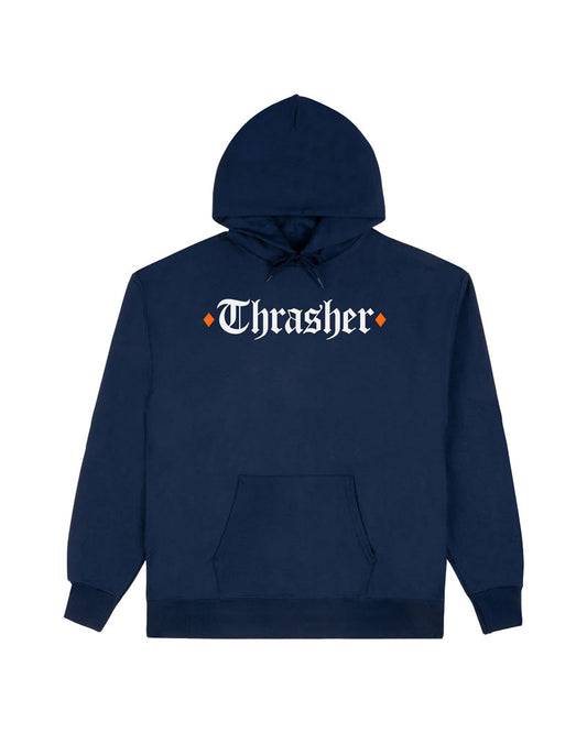 Thrasher X Spitfire The End Oath Hoodie Navy