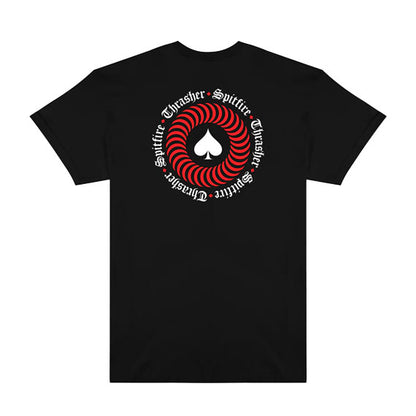 Thrasher X Spitfire The End Oath T-Shirt Black