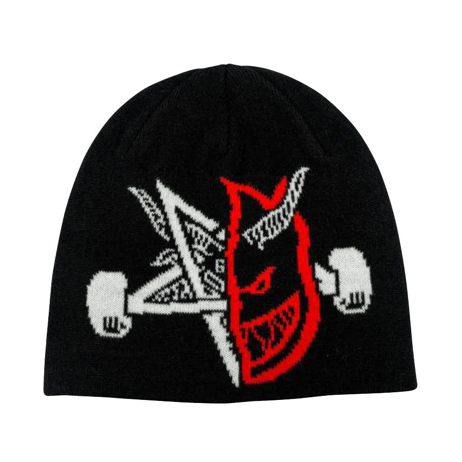 Thrasher X Spitfire Thrash & Burn Skully Beanie Black