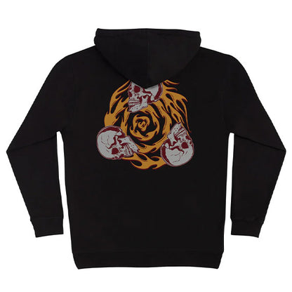 Creature Spiral Skull Hoodie Black