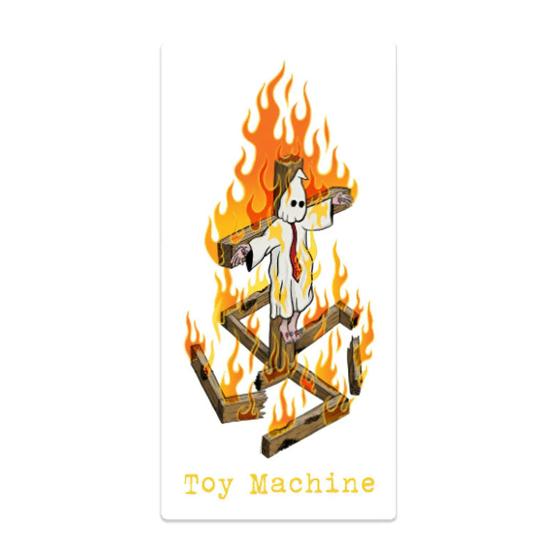 Toy Machine Charred Cross Sticker
