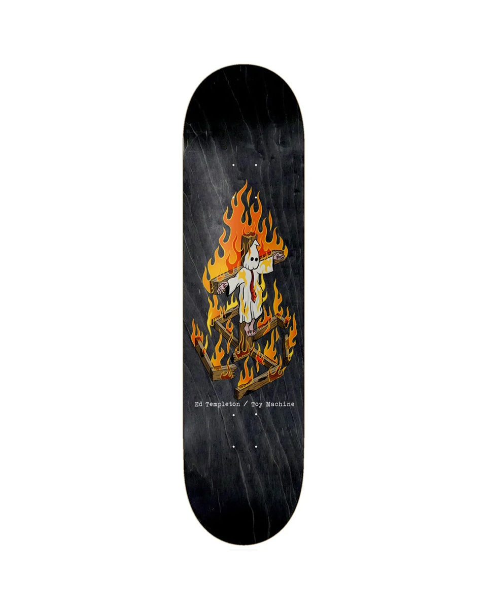 Toy Machine Templeton Charred Cross Black Stain Deck