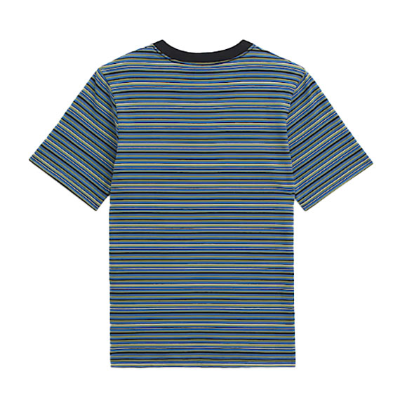 Vans Kids' Cameron Stripe Short Sleeve Knit Black/True Blue