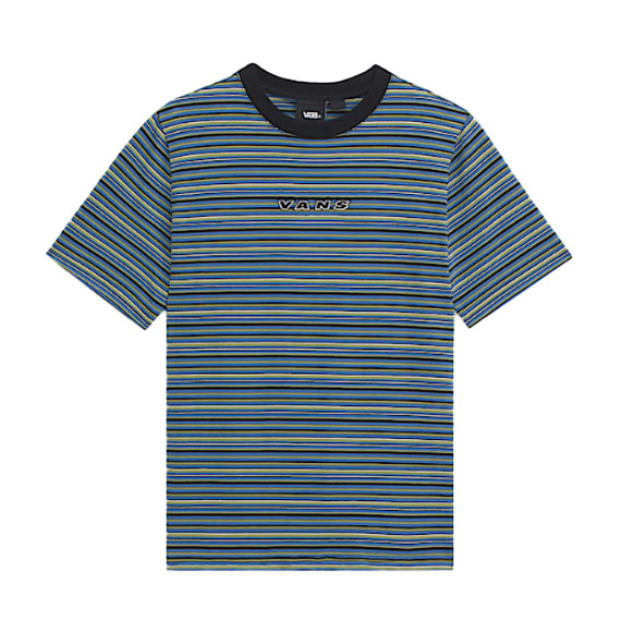 Vans Kids' Cameron Stripe Short Sleeve Knit Black/True Blue