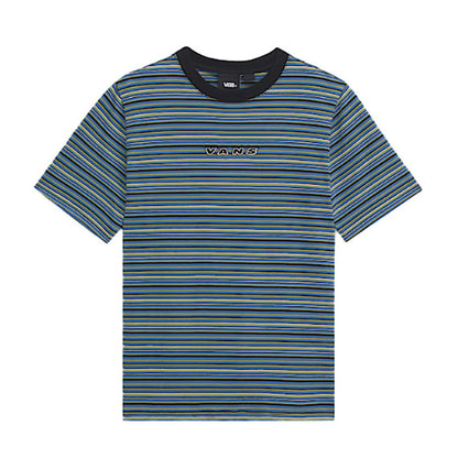 Vans Kids' Cameron Stripe Short Sleeve Knit Black/True Blue