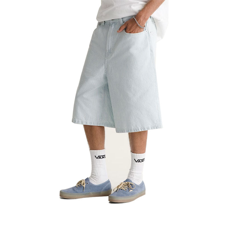 Vans Kids' Check-5 Baggy Denim Short Blue Ice