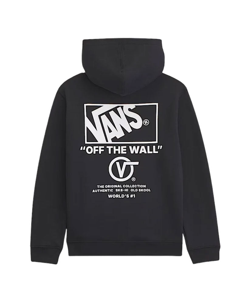 Vans Kids' Stacked Hi Pullover Hoodie Black/White