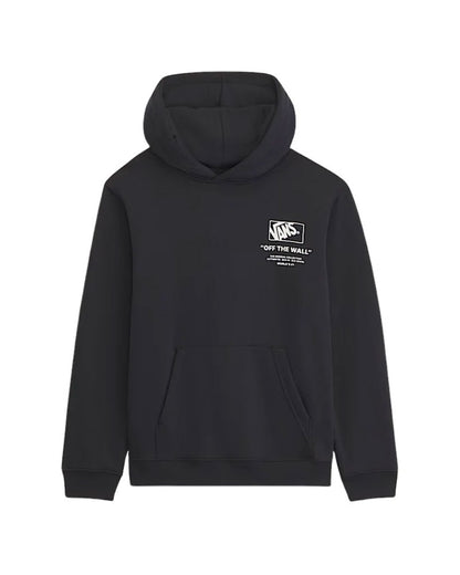 Vans Kids' Stacked Hi Pullover Hoodie Black/White