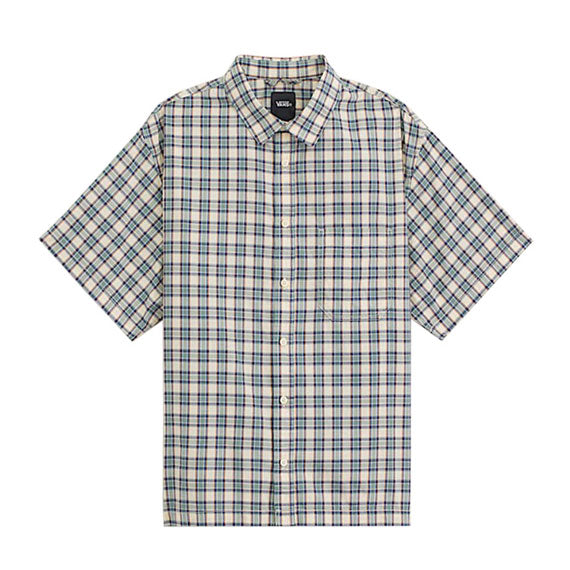 Vans Larkspur Timber Short Sleeve Woven Almond Crisp
