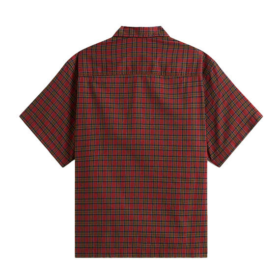 Vans Larkspur Timber Short Sleeve Woven Poppy Ember